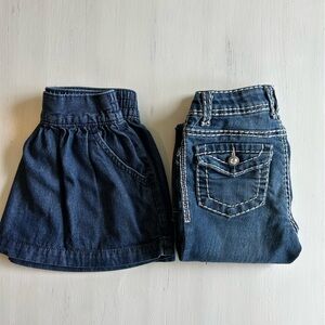 2️⃣ Piece Toddler Girl Denim Bundle |‎ Lot